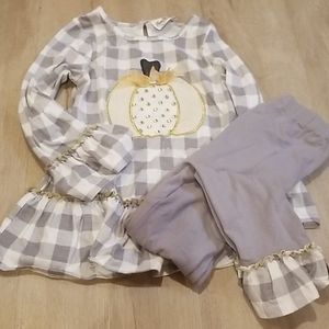 Rare editions 2 piece fall pumpkin set